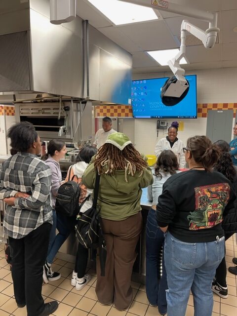 County Prep Culinary Arts Students Tour HCCC