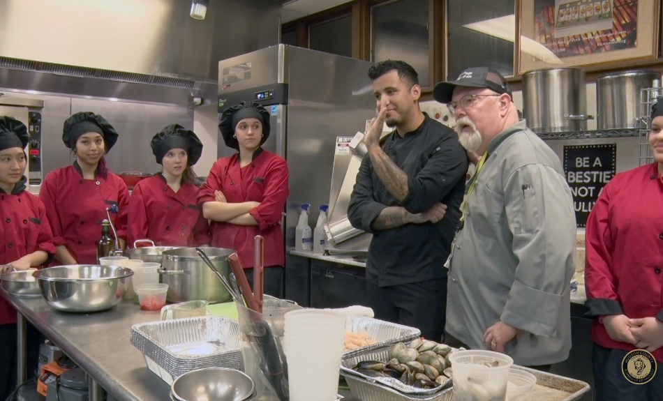 CTE Month Cooking Demo with Chef Collins
